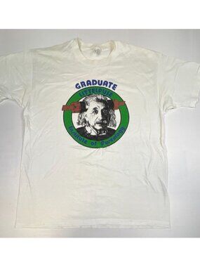 Vintage Graduate Littelfuse Institute of Fusology Graphic T-Shirt White XL USA